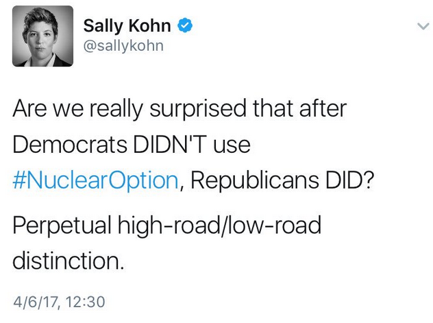 Sally Kohn lies