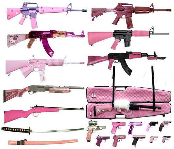 pink assault rifles