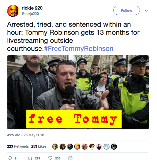 #FreeTommyRobinson #FreeTommy