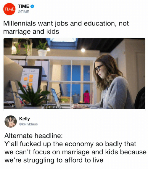 Millennials Want Jobs and Education Instead of Kids... Or Do They?