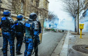 Cops Protest In Paris