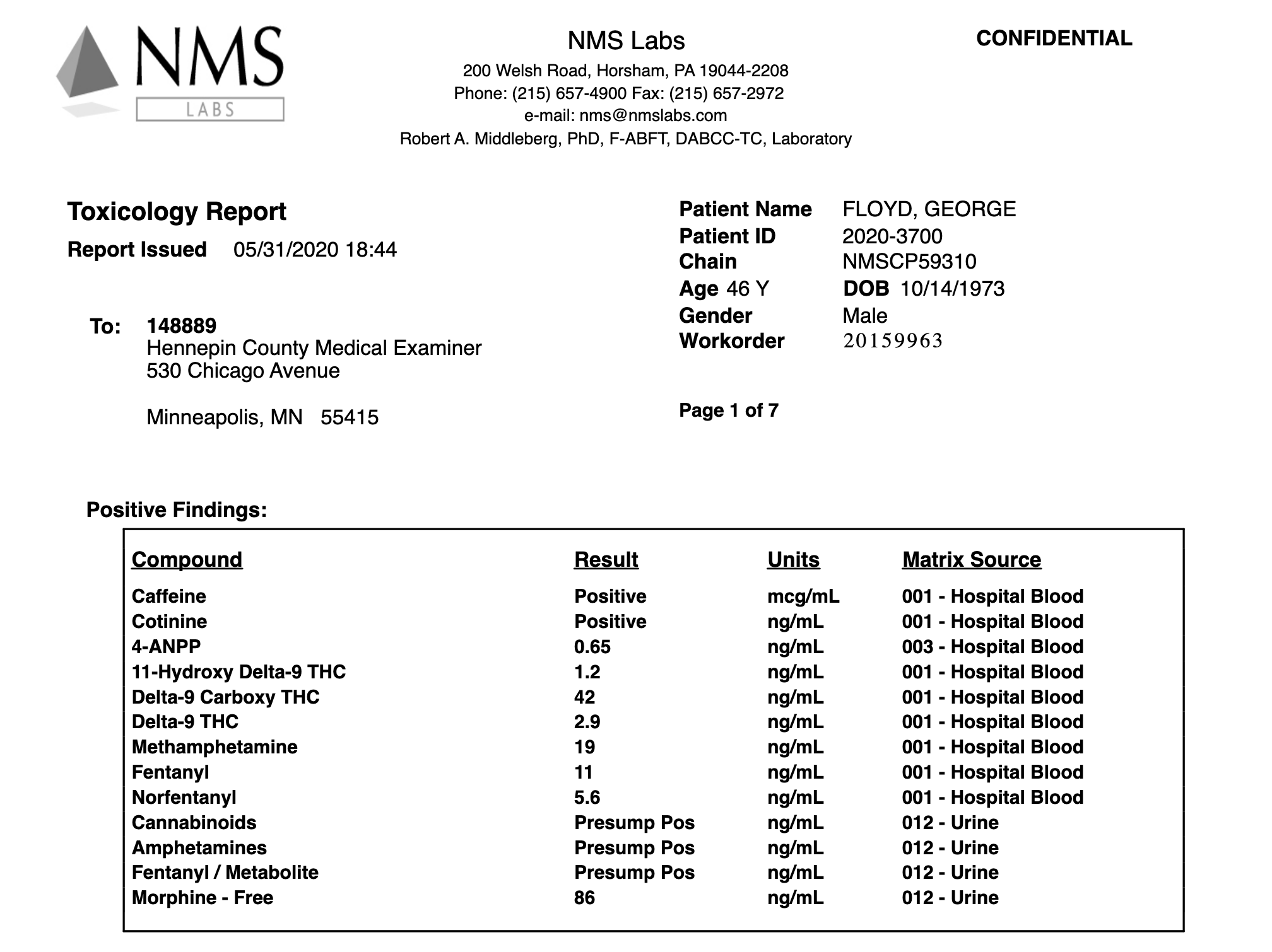 george floyd autopsy official report