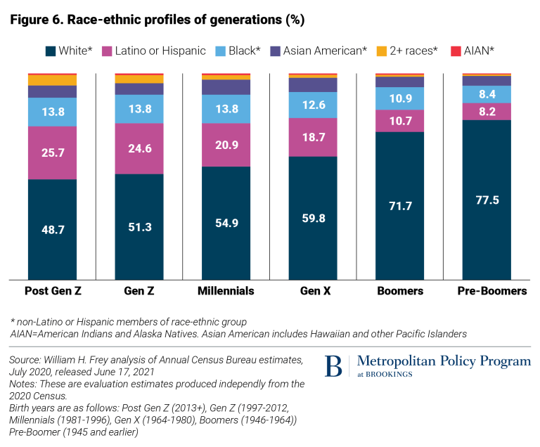 demographic destiny of the united states - chart showing the demographic transitions