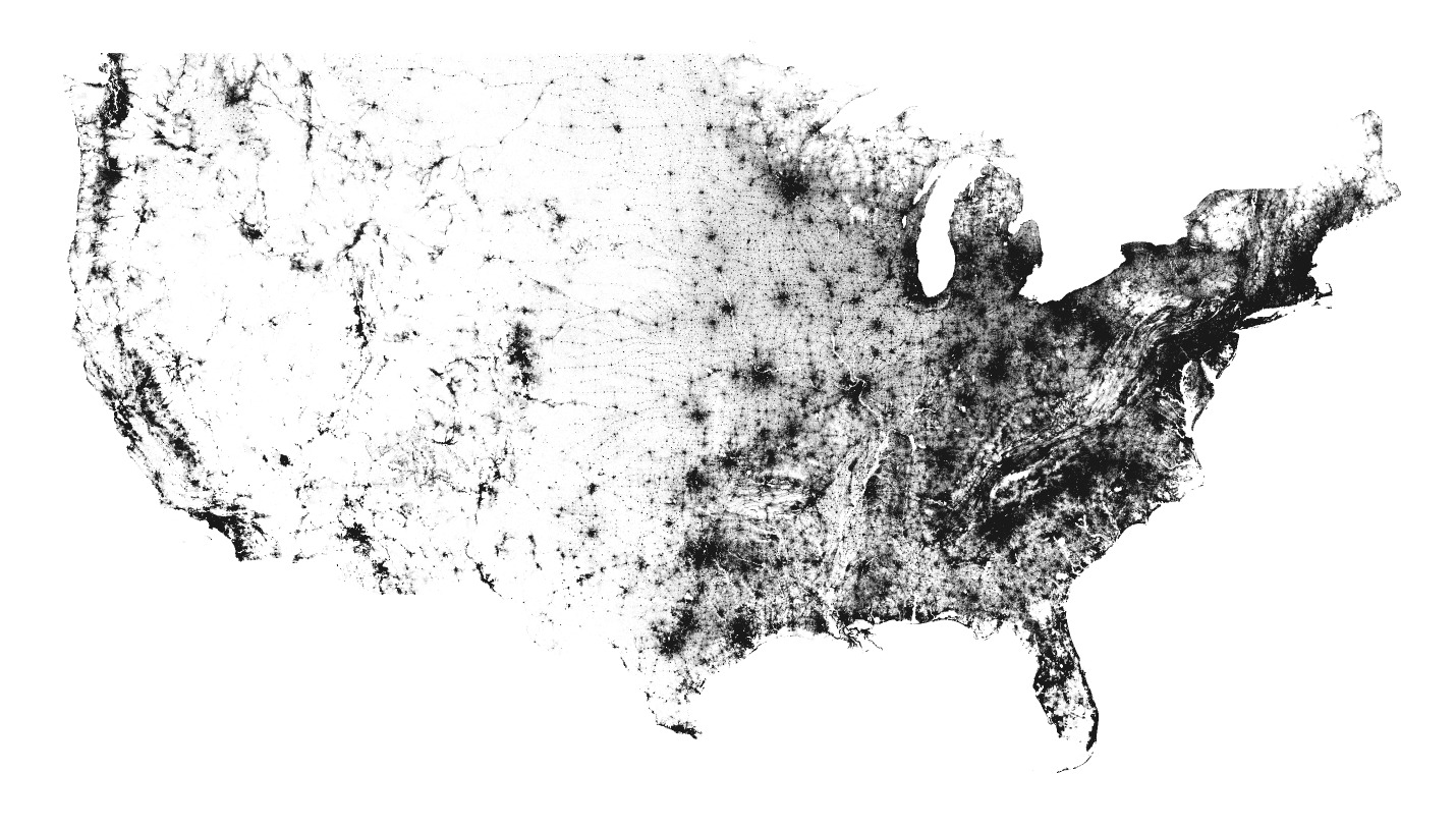 racial dot map color coded removed