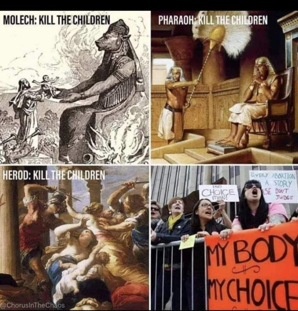 moloch and pro-abortion meme