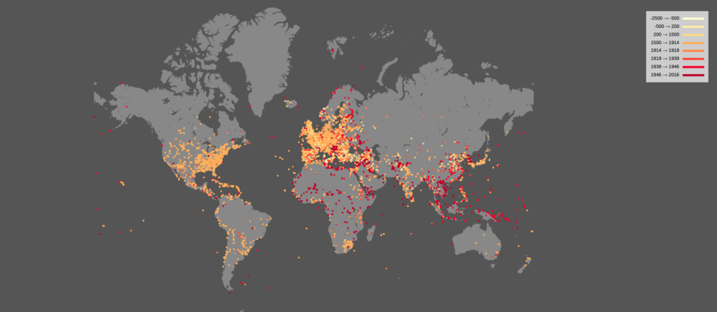 Map Of Every Battle In History 2