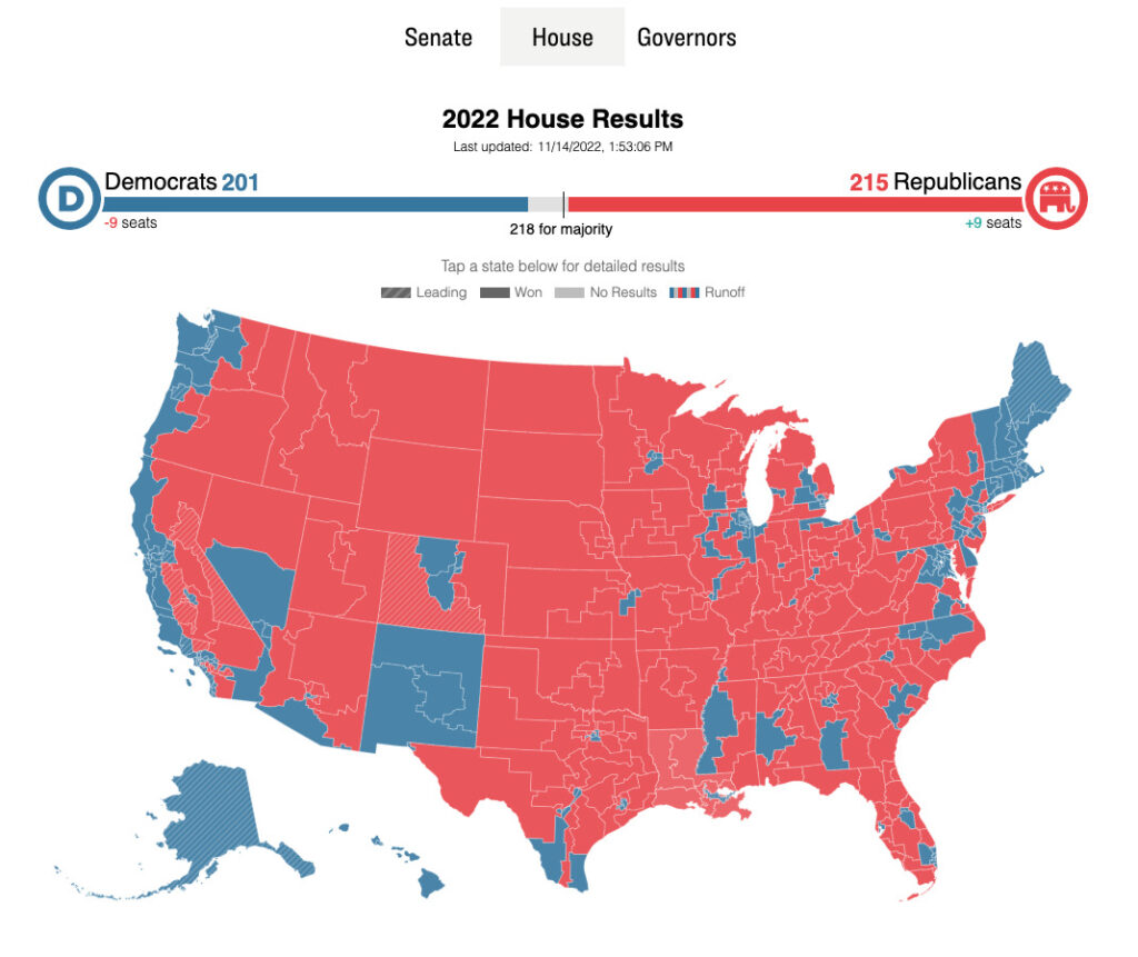 election results 2022 midterms as of nov 14, 22 image 2