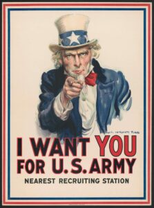 I want you for the U.S. army poster (guardians)