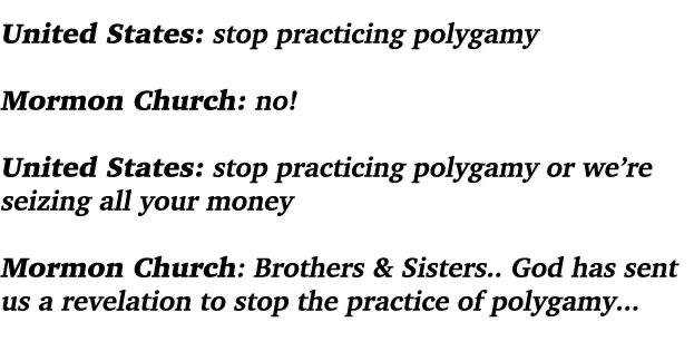 Mormonism meme 2 - Stop practicing polygamy