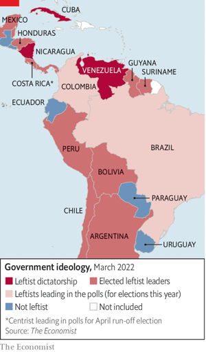 government ideology in South America - Bolsonaro and Brazil elections