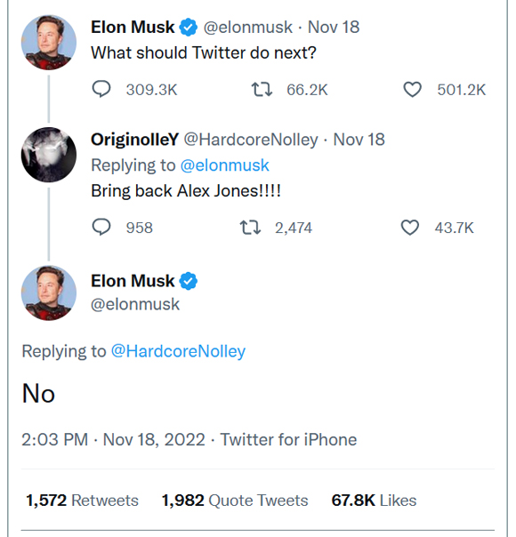 Elon Musk: gatekeeper of twitter free speech nah