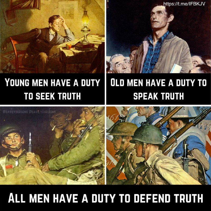 Young Men, Old Men, and All Men on Truth and their positions regarding it.