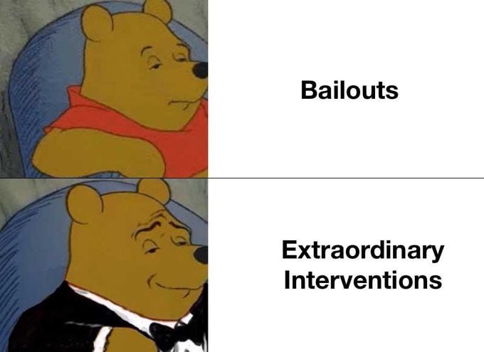 it's not a bailout meme