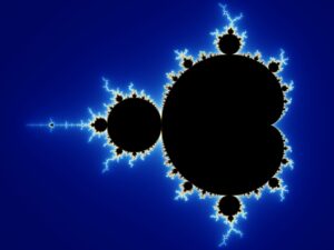 the Mandelbrot set - code to creation - mind of god header