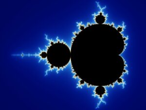 the Mandelbrot set - code to creation - mind of god header