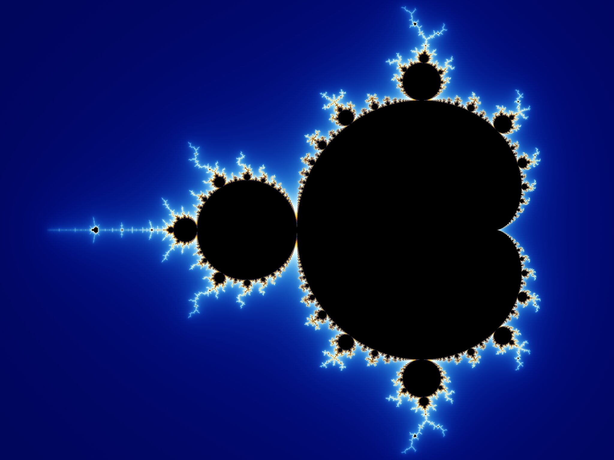 the Mandelbrot set - code to creation - mind of god header