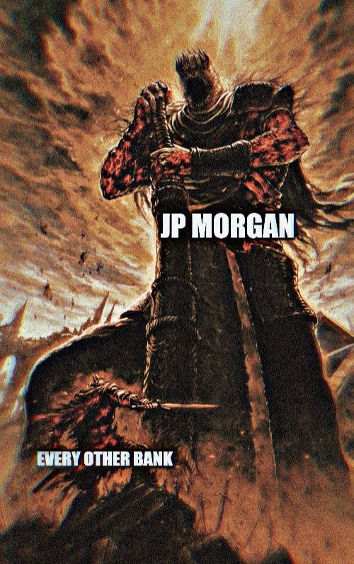 JP Morgan versus every other bank meme