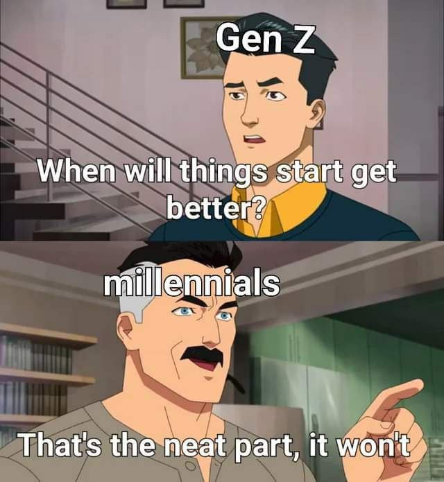 gen z and millennials meme