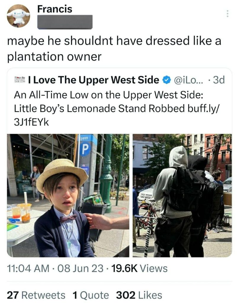 Little Boy's Lemonade Stand Robbed - Twitter commentary 2