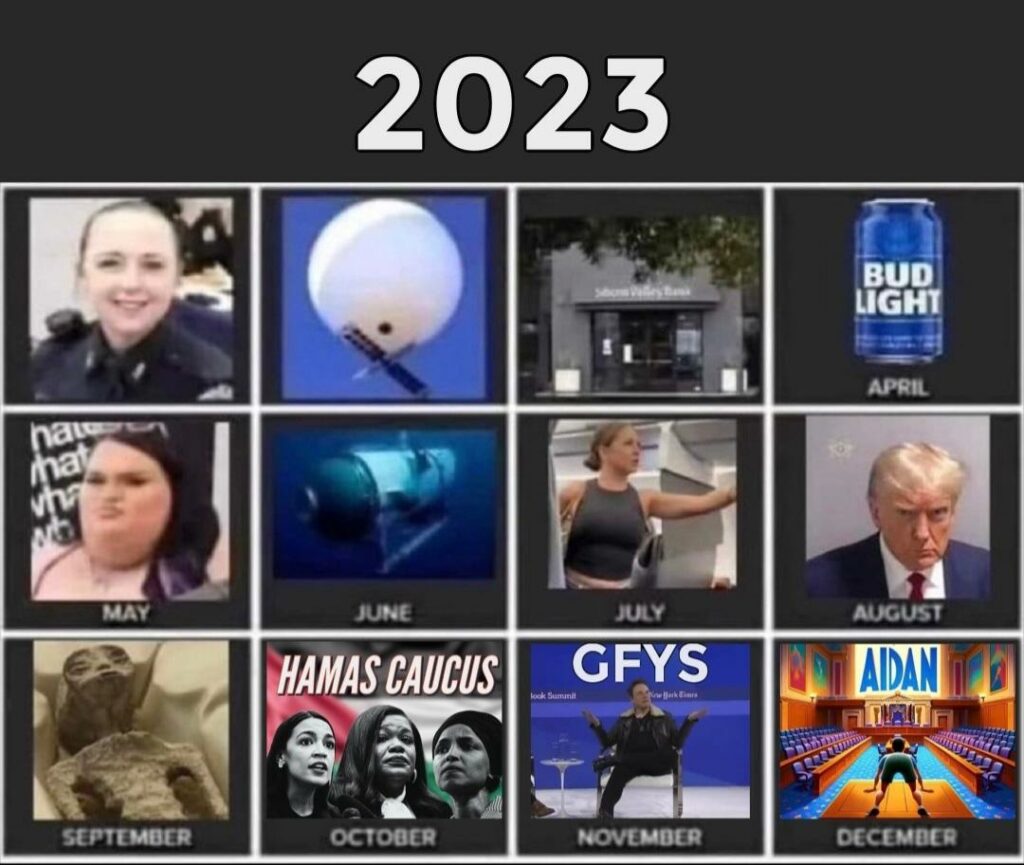 2023 year in review: meme edition all 12 months