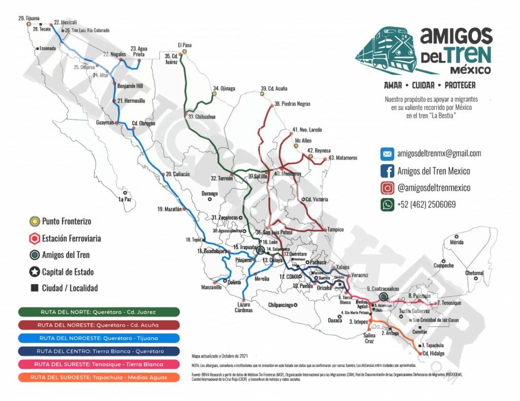 NGO Organized migrant invasion: map 1