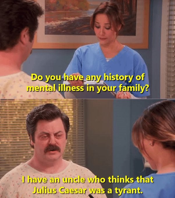 mental illness and Julius Caesar meme