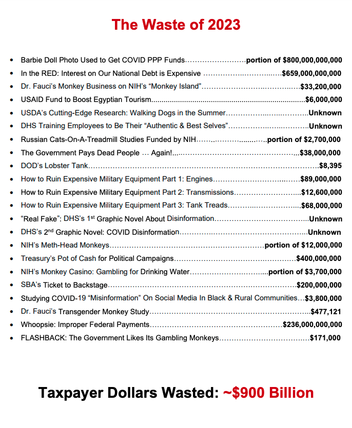 Rand Paul’s 2023 Festivus Report On Government Waste The Hidden Dominion