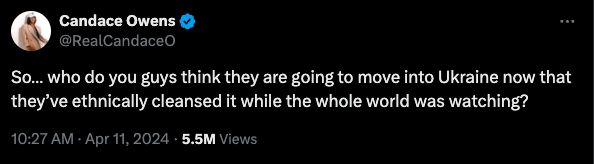 Candace Owens awakening screenshot of her true thoughts Part 5